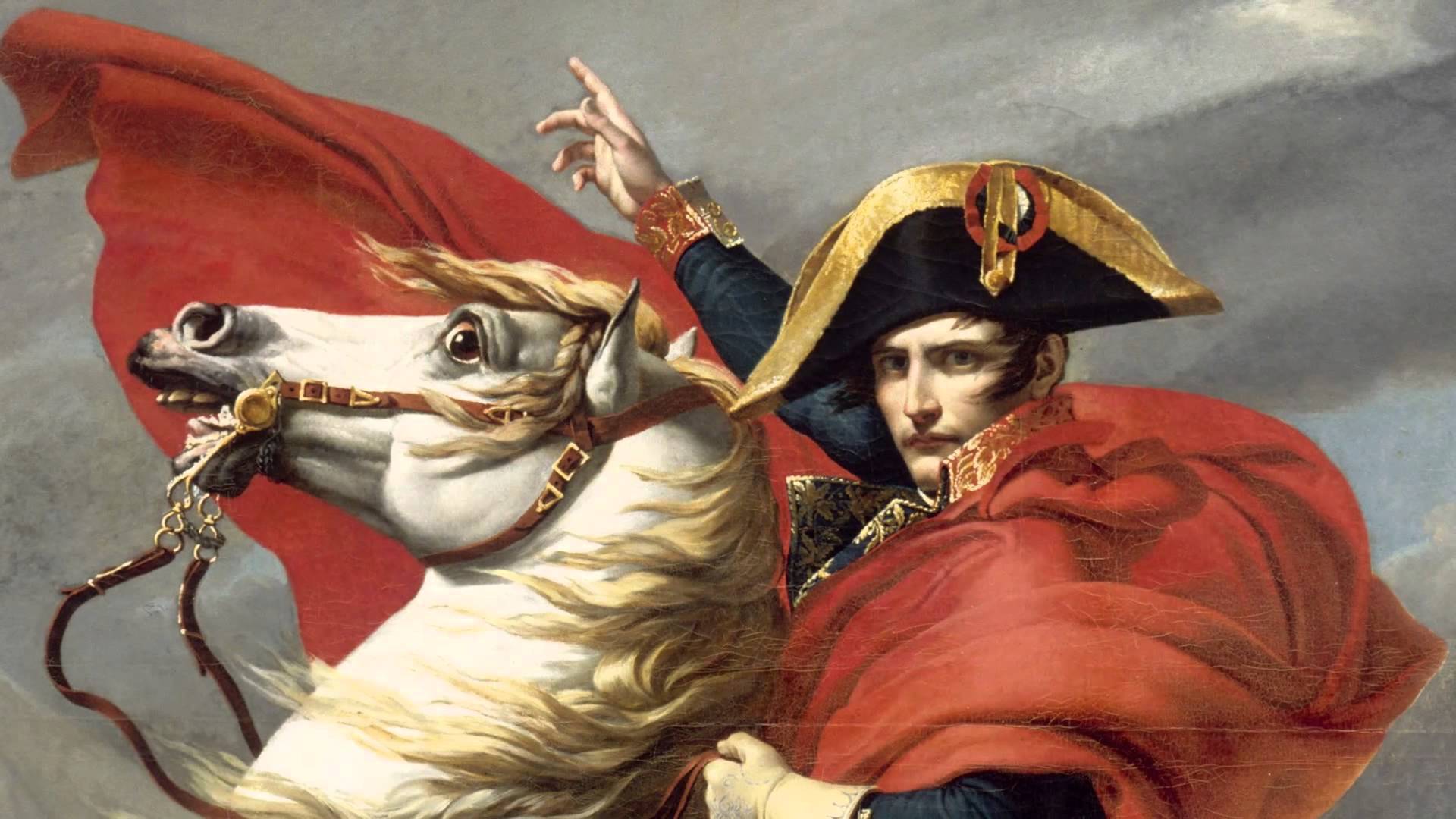 Napoleon Crossing the Alps - public domain.